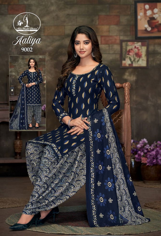 Aaliya Vol 9 By Miss World Daily Wear Cotton Dress Material Wholesale Online
